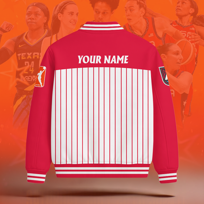 [FAN FAVORITE] NEW CUSTOMIZED WNBA01 ALD ATLANTA DREAM BASEBALL JACKET