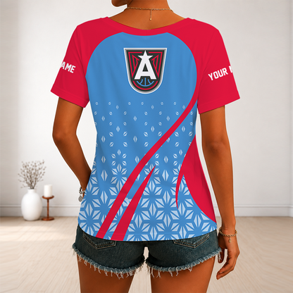 [FAN FAVORITE] NEW CUSTOMIZED WNBA01 ALD ATLANTA DREAM V-NECK FEMALE SHIRT
