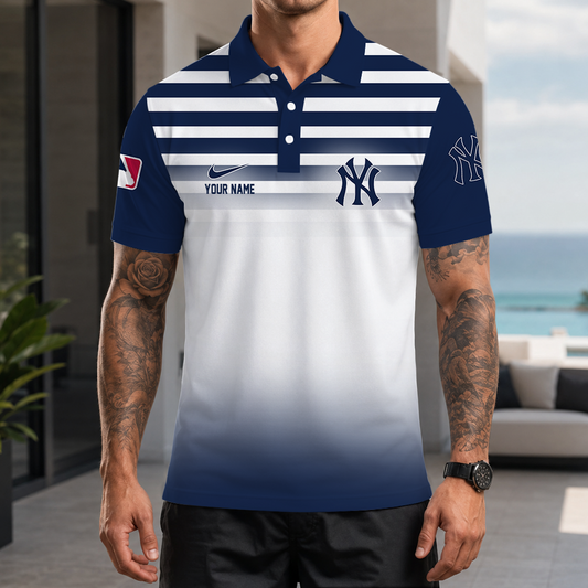 [FLASH SALE] NEW CUSTOMIZED MLB01 NYY NEW YORK YANKEES POLO SHIRT