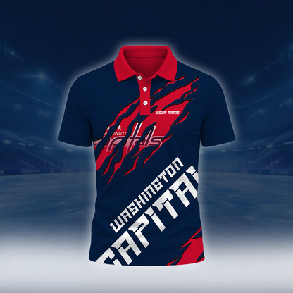 LIMITED EDITION - NEW CUSTOMIZED NHL10 WCP WASHINGTON CAPITALS UNISEX T-SHIRT, POLO, HOODIE & SWEASHIRTS