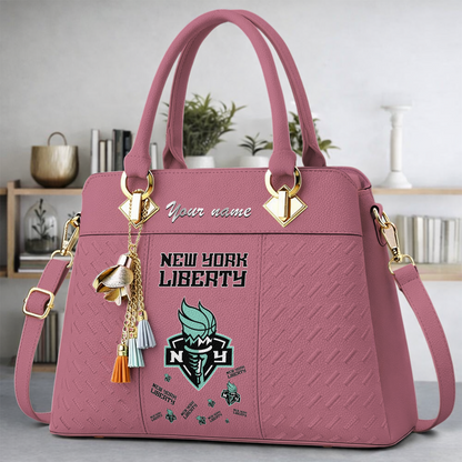[FAN FAVORITE] NEW CUSTOMIZED WNBA10 NYL NEW YORK LIBERTY MULTICOLOR HANDBAG
