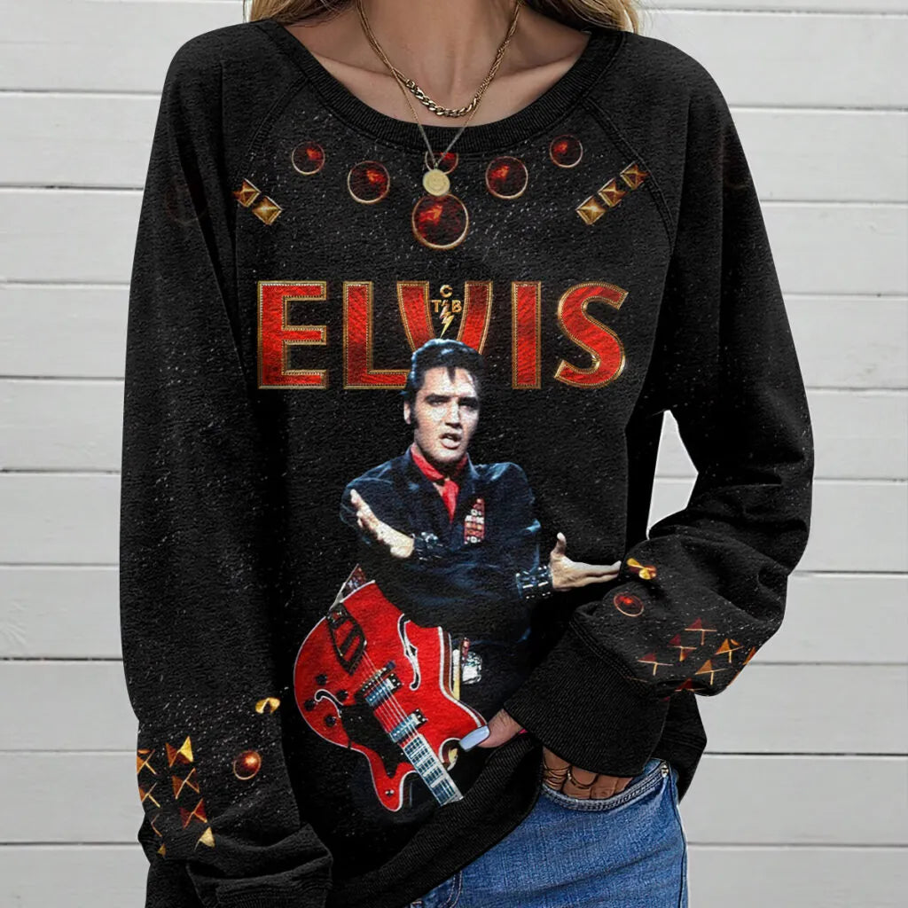[FAN FAVORITE] NEW CUSTOMIZED ELVIS PRESLEY UNISEX SWEATSHIRT