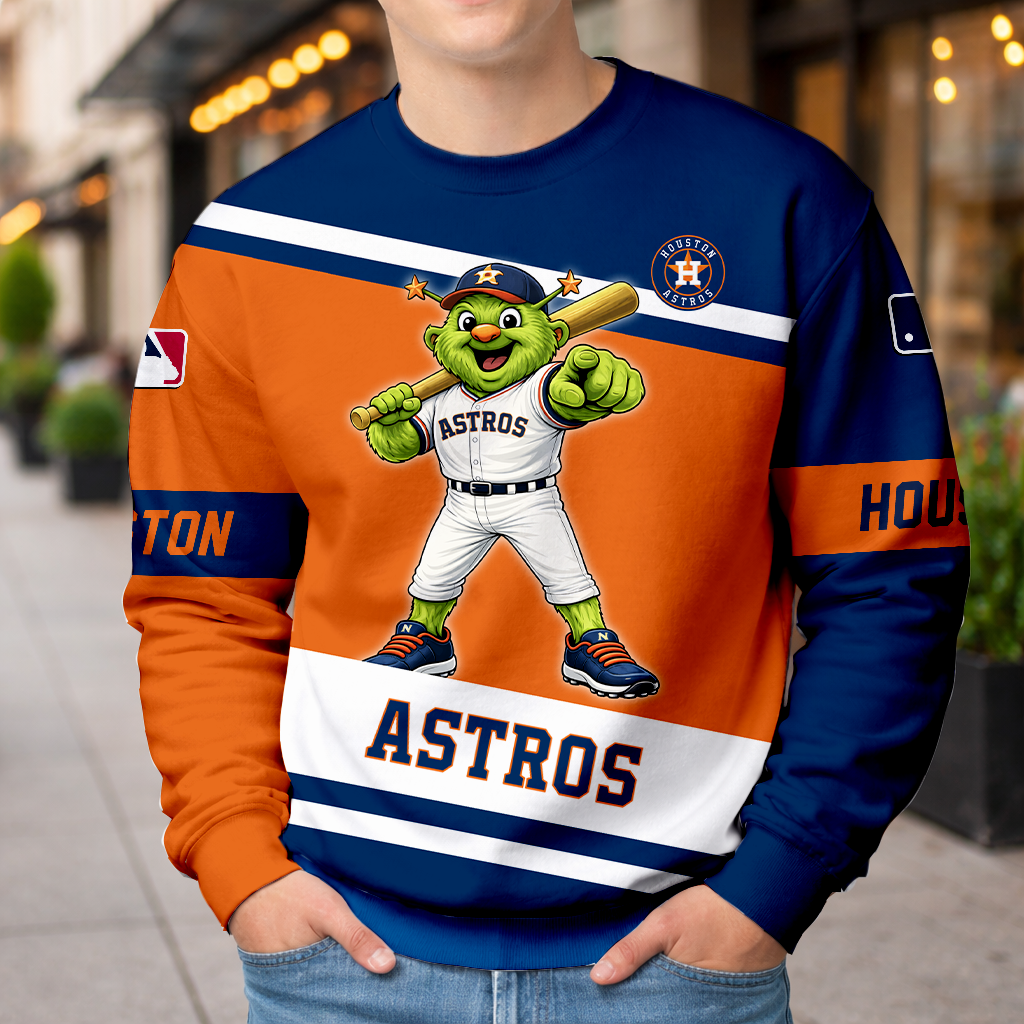 LIMITED EDITION - NEW CUSTOMIZED MLB10 HAS HOUSTON ASTROS UNISEX T-SHIRT, HOODIE & JACKETS