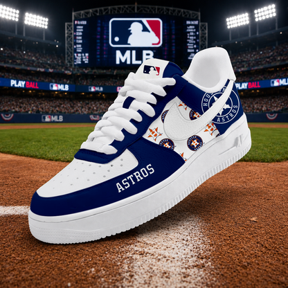LIMITED EDITION - NEW CUSTOMIZED MLB10 HAS HOUSTON ASTROS AF1 SHOES