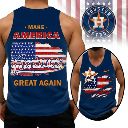 LIMITED EDITION - NEW CUSTOMIZED MLB10 HAS HOUSTON ASTROS UNISEX TANK TOP