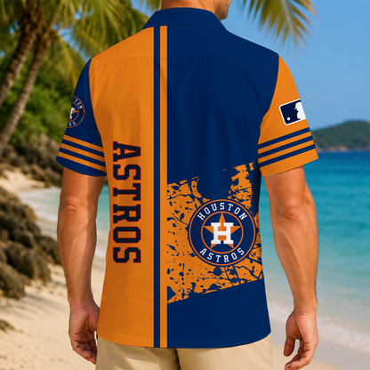 LIMITED EDITION - NEW CUSTOMIZED MLB10 HAS HOUSTON ASTROS UNISEX HAWAIIAN SHIRT