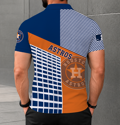 LIMITED EDITION - NEW CUSTOMIZED MLB10 HAS HOUSTON ASTROS POLO SHIRT