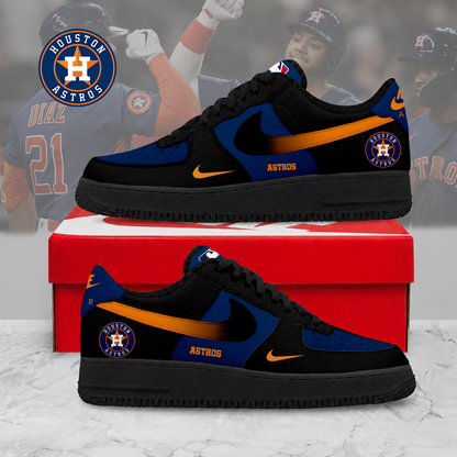 MEGA SALE - NEW CUSTOMIZED MLB10 HAS HOUSTON ASTROS AF1 SHOES