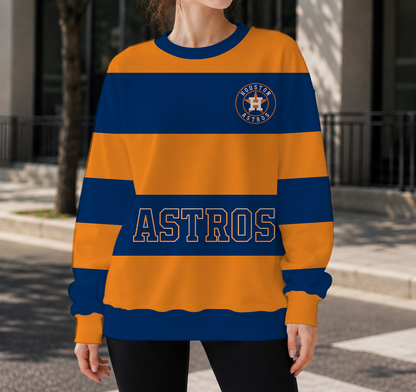 LIMITED EDITION - NEW CUSTOMIZED MLB10 HAS HOUSTON ASTROS UNISEX SWEATSHIRT