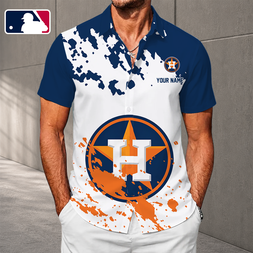 LIMITED EDITION - NEW CUSTOMIZED MLB10 HAS HOUSTON ASTROS UNISEX HAWAIIAN SHIRT