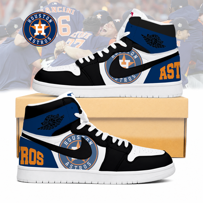 LIMITED EDITION - NEW CUSTOMIZED MLB10 HAS HOUSTON ASTROS AIR JORDAN SNEAKERS