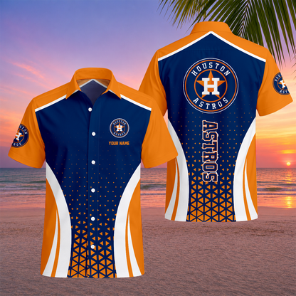 LIMITED EDITION - NEW CUSTOMIZED MLB10 HAS HOUSTON ASTROS UNISEX HAWAIIAN SHIRT
