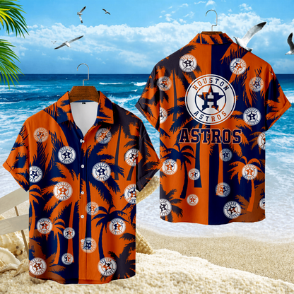 LIMITED EDITION - NEW CUSTOMIZED MLB10 HAS HOUSTON ASTROS UNISEX HAWAIIAN SHIRT