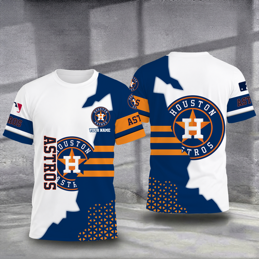 LIMITED EDITION - NEW CUSTOMIZED MLB10 HAS HOUSTON ASTROS T-SHIRT, POLO SHIRT, ZIP POLO SHIRT, SWEATSHIRT, HOODIE & ZIP HOODIE