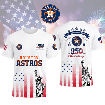 LIMITED EDITION - NEW CUSTOMIZED MLB10 HAS HOUSTON ASTROS T-SHIRT, POLO SHIRT, ZIP POLO SHIRT, SWEATSHIRT, HOODIE & ZIP HOODIE