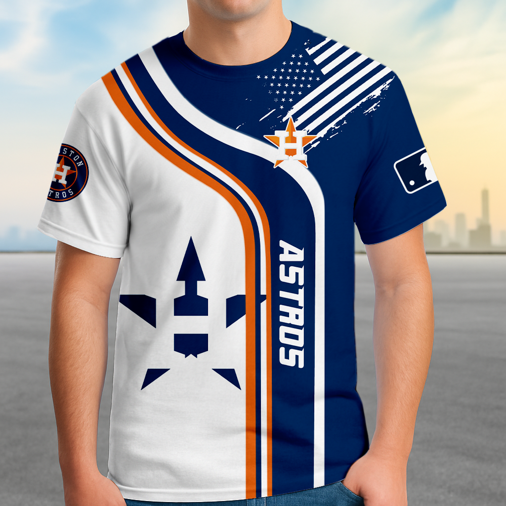 ELITE EDITION - NEW CUSTOMIZED MLB10 HAS HOUSTON ASTROS POLO SHIRT, ZIP POLO SHIRT & T-SHIRTS