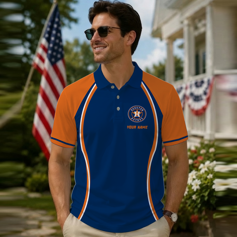 [FLASH SALE] NEW CUSTOMIZED MLB10 HAS HOUSTON ASTROS POLO SHIRT