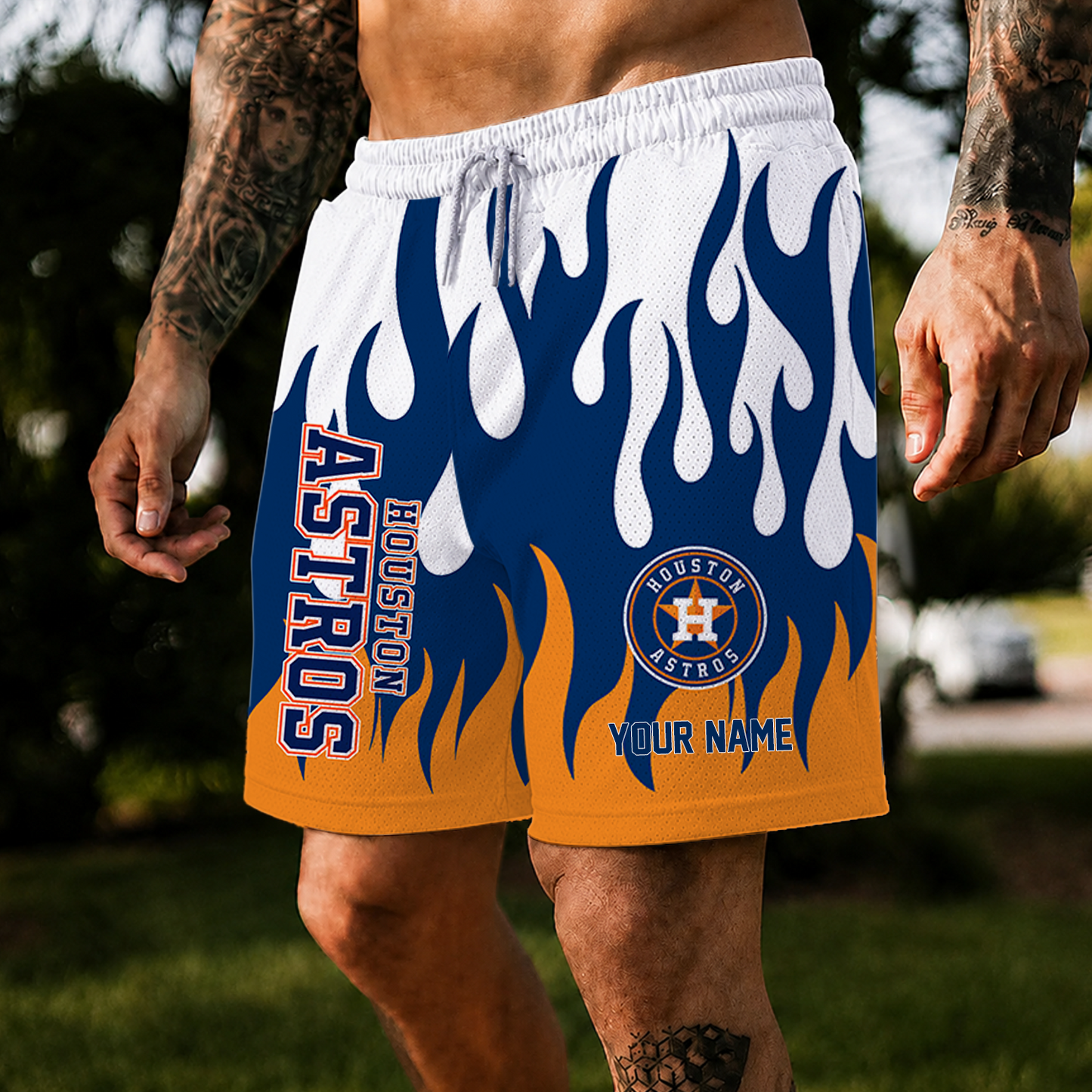 [FLASH SALE] NEW CUSTOMIZED MLB10 HAS HOUSTON ASTROS SHORT PANTS