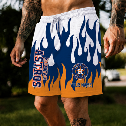 [FLASH SALE] NEW CUSTOMIZED MLB10 HAS HOUSTON ASTROS SHORT PANTS