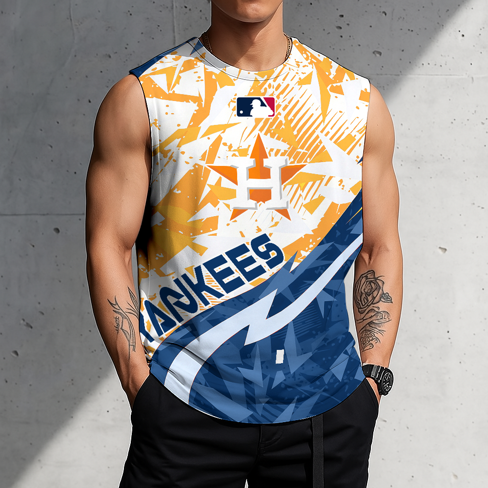 LIMITED EDITION - NEW CUSTOMIZED MLB10 HAS HOUSTON ASTROS TANKTOP & GYM SHIRT