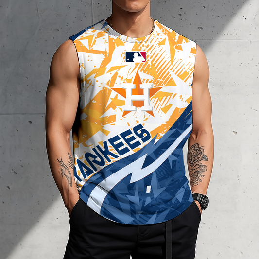 LIMITED EDITION - NEW CUSTOMIZED MLB10 HAS HOUSTON ASTROS TANKTOP & GYM SHIRT