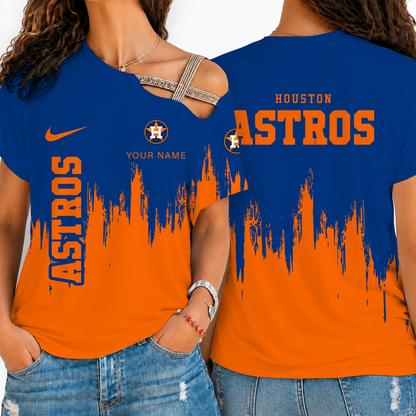 [FLASH SALE] NEW CUSTOMIZED MLB10 HAS HOUSTON ASTROS SHOULDER SHIRT