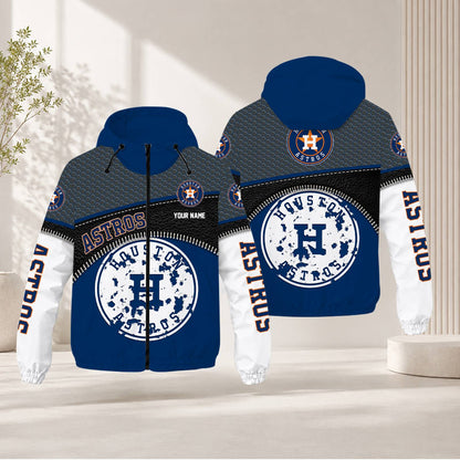 LIMITED EDITION - NEW CUSTOMIZED MLB10 HAS HOUSTON ASTROS WINDBREAKER JACKET