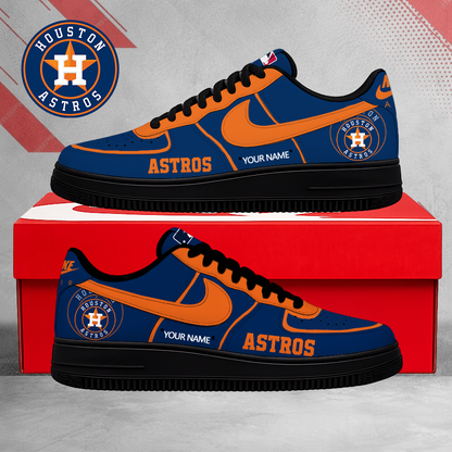 SPECIAL EDITION - NEW CUSTOMIZED MLB10 HAS HOUSTON ASTROS AF1 SHOES