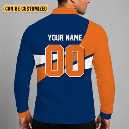 [FLASH SALE] NEW CUSTOMIZED MLB10 HAS HOUSTON ASTROS MEN'S LONG SLEEVE POLO