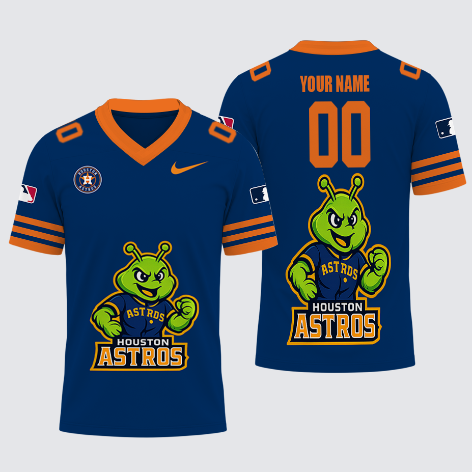 [FLASH SALE] NEW CUSTOMIZED MLB10 HAS HOUSTON ASTROS FOOTBALL JERSEY
