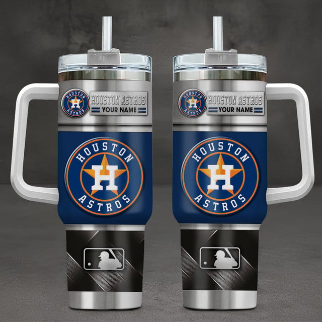 LIMITED EDITION - NEW CUSTOMIZED MLB10 HAS HOUSTON ASTROS TUMBLER CUP