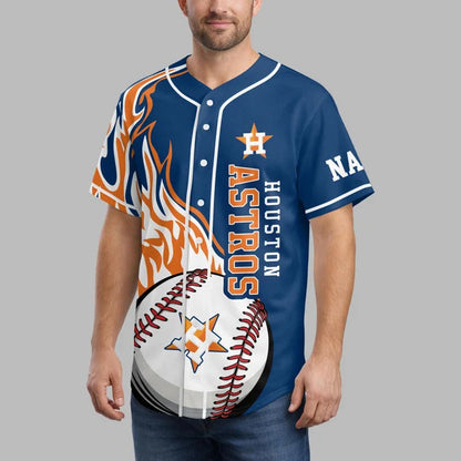 [FLASH SALE] NEW CUSTOMIZED MLB10 HAS HOUSTON ASTROS BASEBALL JERSEY