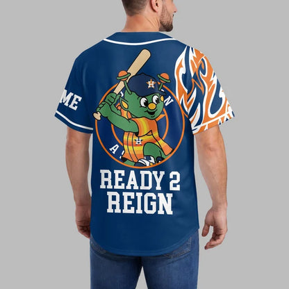 [FLASH SALE] NEW CUSTOMIZED MLB10 HAS HOUSTON ASTROS BASEBALL JERSEY