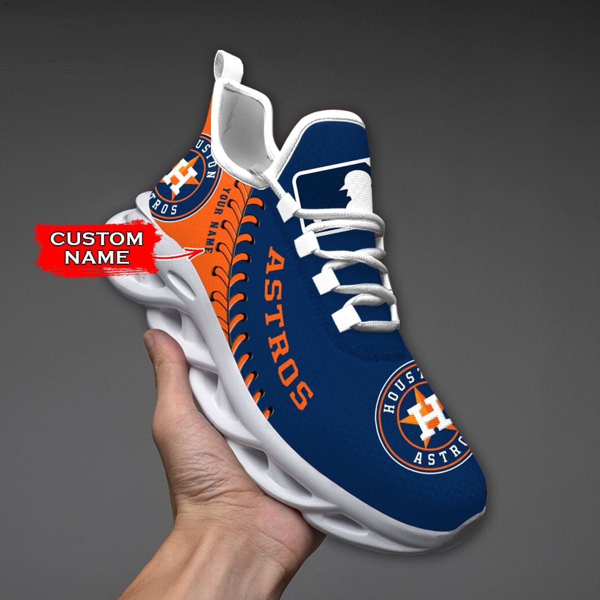 [FLASH SALE] NEW CUSTOMIZED MLB10 HAS HOUSTON ASTROS MAX SOUL SHOES