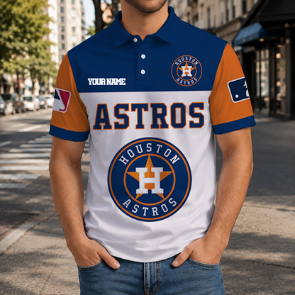 LIMITED EDITION - NEW CUSTOMIZED MLB10 HAS HOUSTON ASTROS T-SHIRT, POLO SHIRT, ZIP POLO SHIRT, SWEATSHIRT, HOODIE & ZIP HOODIE