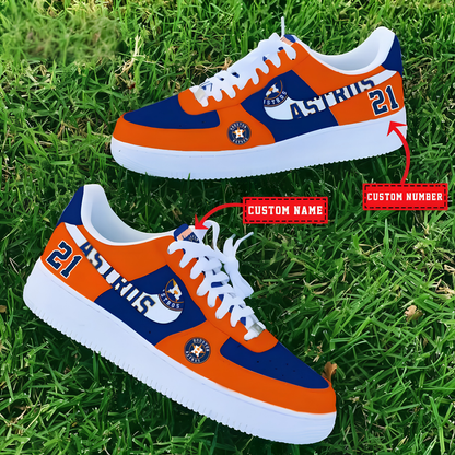 [FLASH SALE] NEW CUSTOMIZED MLB10 HAS HOUSTON ASTROS AF1 SHOES