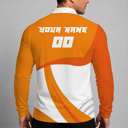 [FLASH SALE] NEW CUSTOMIZED MLB10 HAS HOUSTON ASTROS MEN'S LONG SLEEVE POLO