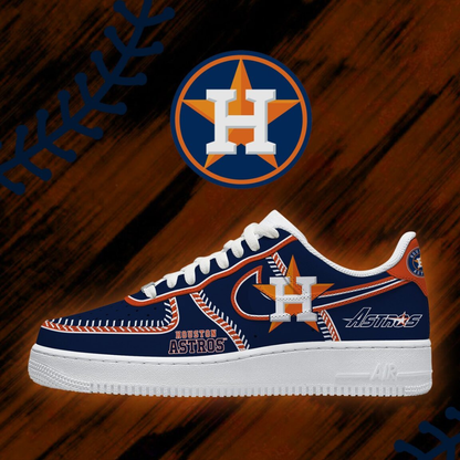 LIMITED EDITION - NEW CUSTOMIZED MLB10 HAS HOUSTON ASTROS AF1 SHOES