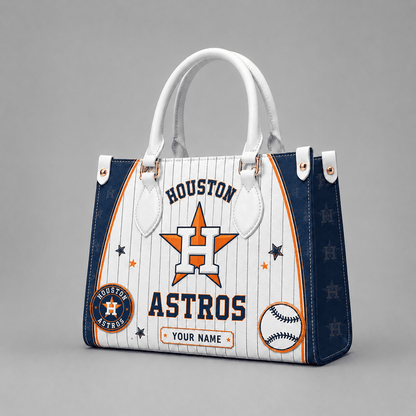 [FLASH SALE] NEW CUSTOMIZED MLB10 HAS HOUSTON ASTROS LEATHER HANDBAG
