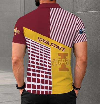 VIRAL EDITION - NEW CUSTOMIZED NCAA MAM10 ISC IOWA STATE CYCLONES POLO SHIRT