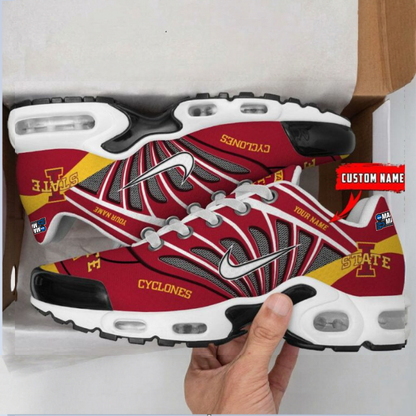 LIMITED EDITION - NEW CUSTOMIZED MAM NCAA10 ISC IS CYCLONES UNISEX AIR MAX PLUS SNEAKERS