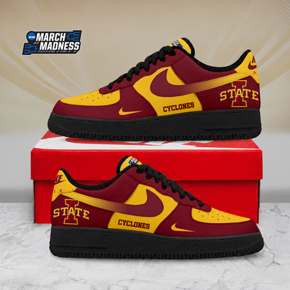 SPECIAL EDITION - NEW CUSTOMIZED NCAA MAM10 ISC IOWA STATE CYCLONES AF1 SHOES