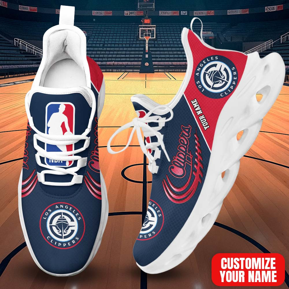 LIMITED EDITION - NEW CUSTOMIZED NBA10 LCL LOS ANGELES CLIPPERS PREMIUM CLUNKY SNEAKERS