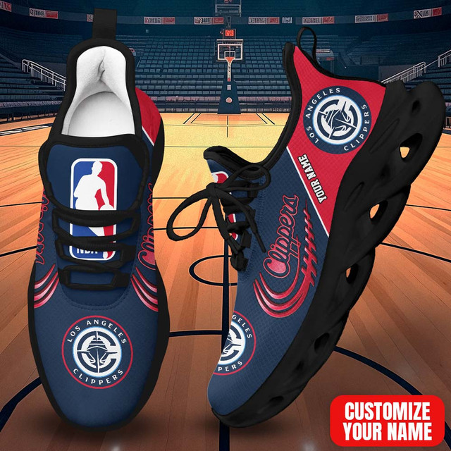 LIMITED EDITION - NEW CUSTOMIZED NBA10 LCL LOS ANGELES CLIPPERS PREMIUM CLUNKY SNEAKERS