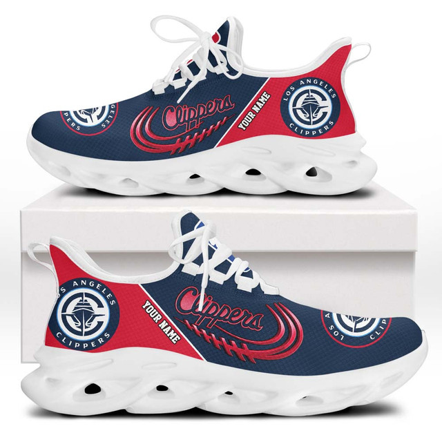 LIMITED EDITION - NEW CUSTOMIZED NBA10 LCL LOS ANGELES CLIPPERS PREMIUM CLUNKY SNEAKERS