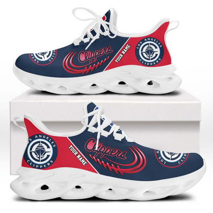 LIMITED EDITION - NEW CUSTOMIZED NBA10 LCL LOS ANGELES CLIPPERS PREMIUM CLUNKY SNEAKERS