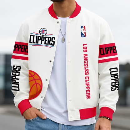 LIMITED EDITION - NEW CUSTOMIZED NBA10 LC LOS ANGELES CLIPPERS BASEBALL JACKET