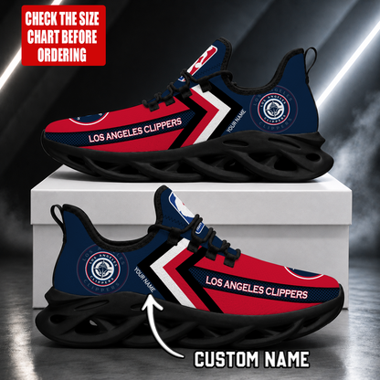 FINAL SALE - NEW CUSTOMIZED NBA10 LCL LOS ANGELES CLIPPERS MAX SOUL SHOES