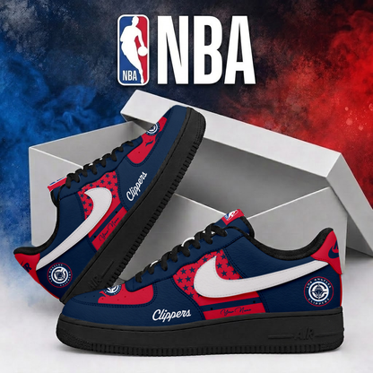 LIMITED EDITION - NEW CUSTOMIZED NBA10 LCL LOS ANGELES CLIPPERS AF1 SHOES
