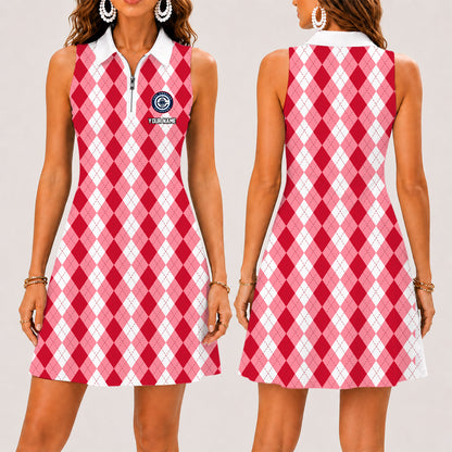 [HOT DEAL] NEW CUSTOMIZED NBA10 LCL LOS ANGELES CLIPPERS  WOMEN'S ZIP SLEEVELESS POLO DRESS